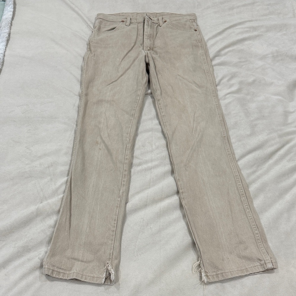 Men's Tan Wrangler Pants 100% Cotton